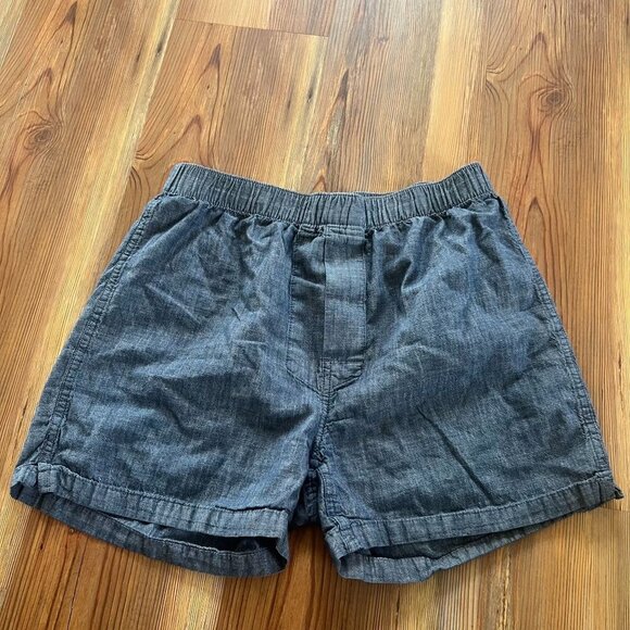 Lands' End x Blake Shelton Women's Small Casual Chambray Lounge Boxer Shorts PJs - Picture 2 of 9